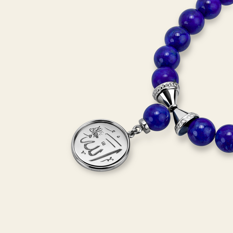 Sharq Prayer Beads_Platinum_Blue Lapis_4