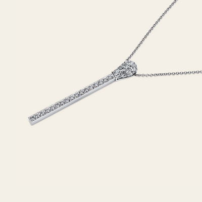 Match Diamond Necklace_White Gold_White Diamonds_2