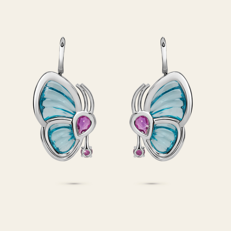 Sterling Silver Papillon Earrings