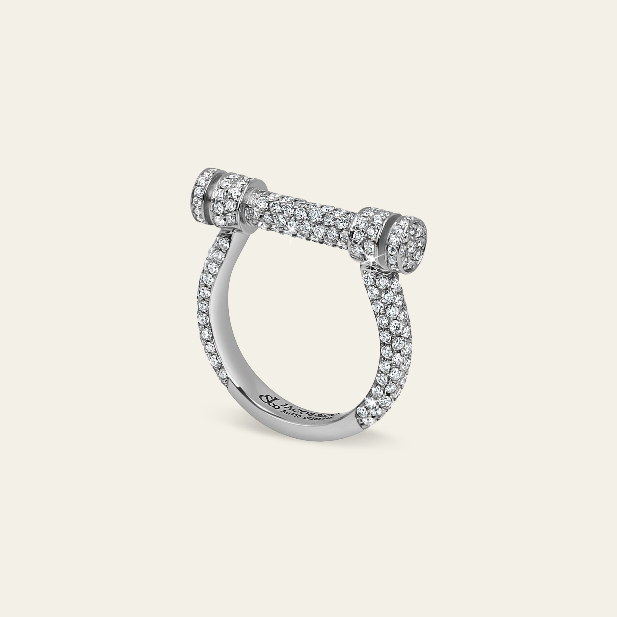 Estribo Ring_White Gold_White Diamonds_1