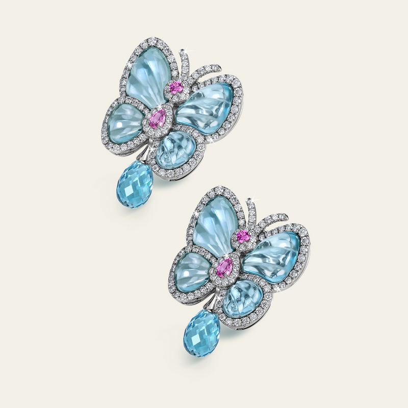 Papillon Earrings_White Gold_White Diamonds_2