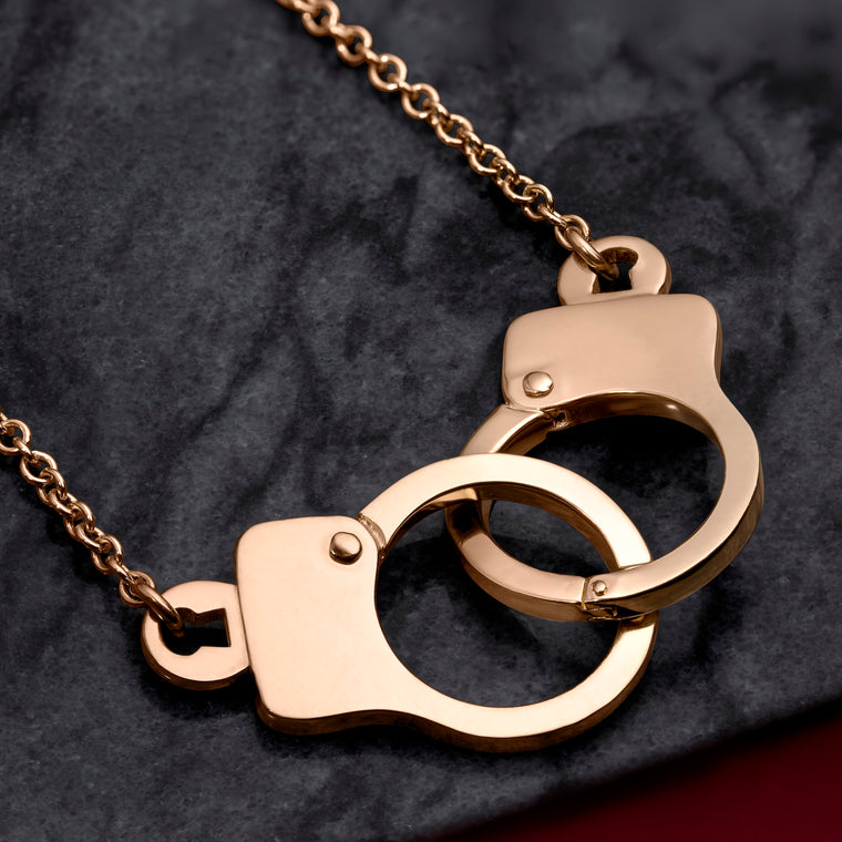 Love Lockdown Interlocking Necklace_Rose Gold_4