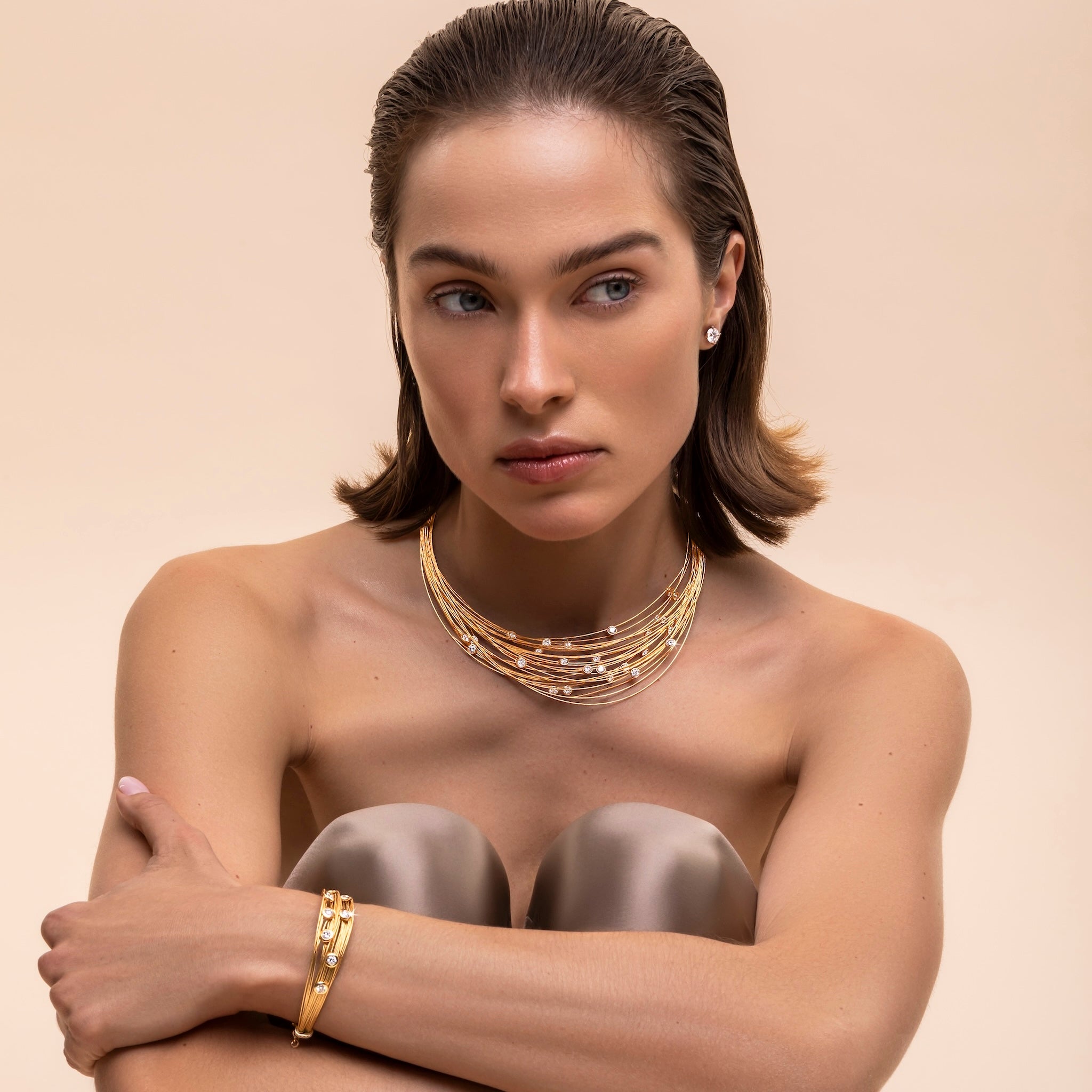 Spread the Love Necklace_Yellow Gold_White Diamonds_4