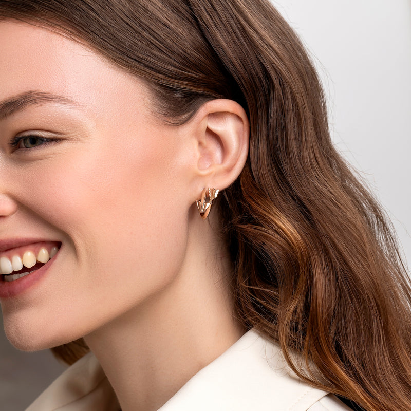 Super Arrow Earrings_Rose Gold_6