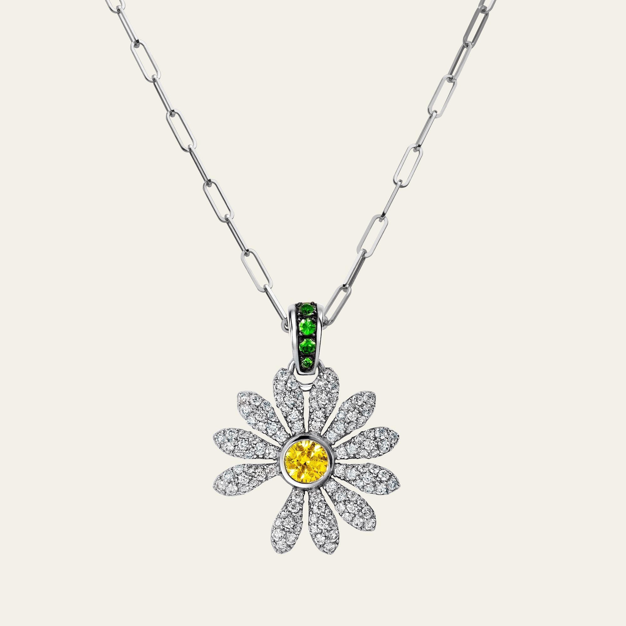 Jacob & Co. x PEACEMINUSONE Yellow Diamond with Pavé Pendant