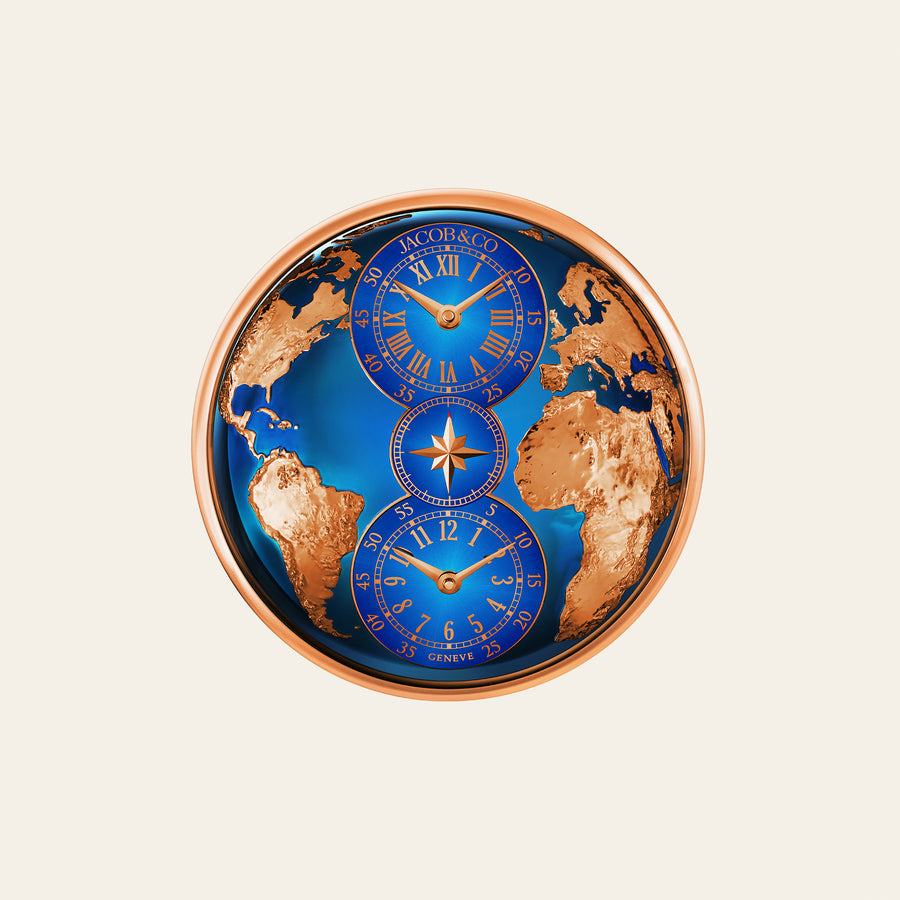 Dual Time Zone Wall Clock_1