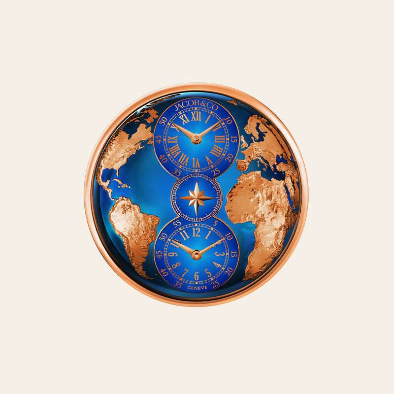 Dual Time Zone Wall Clock_1