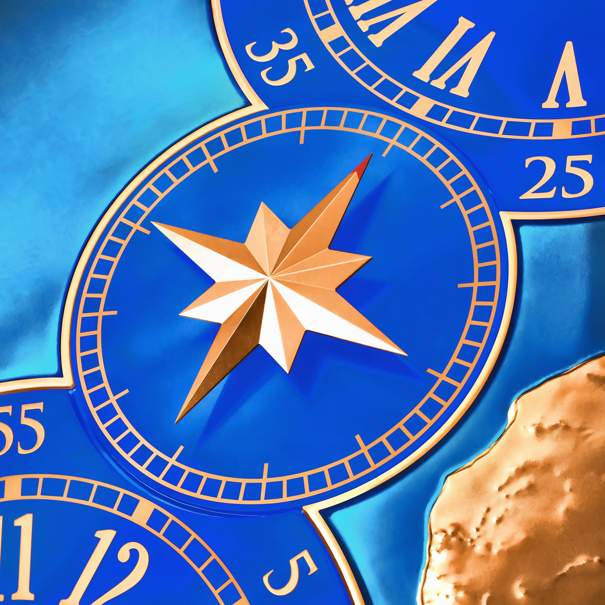 Dual Time Zone Wall Clock_2