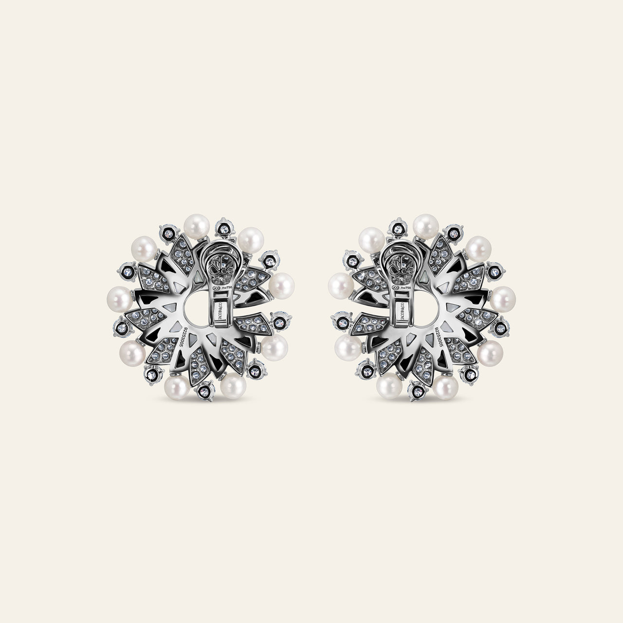 Infinia Pearl Small Earring_White Diamonds With Pearls, Onyx, Special Cut Mother Of Pearl_3