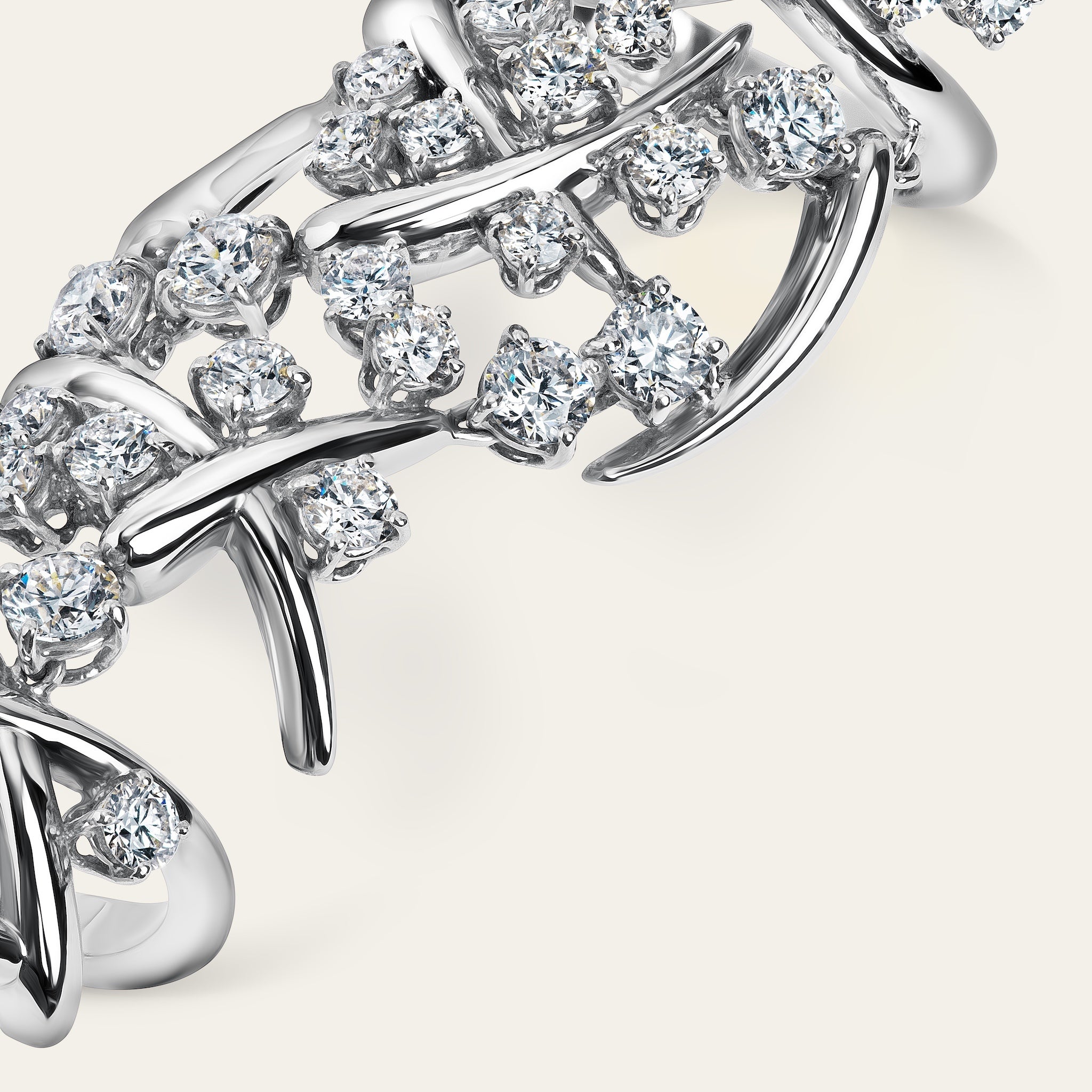 Carnivale Full Finger Diamond Ring