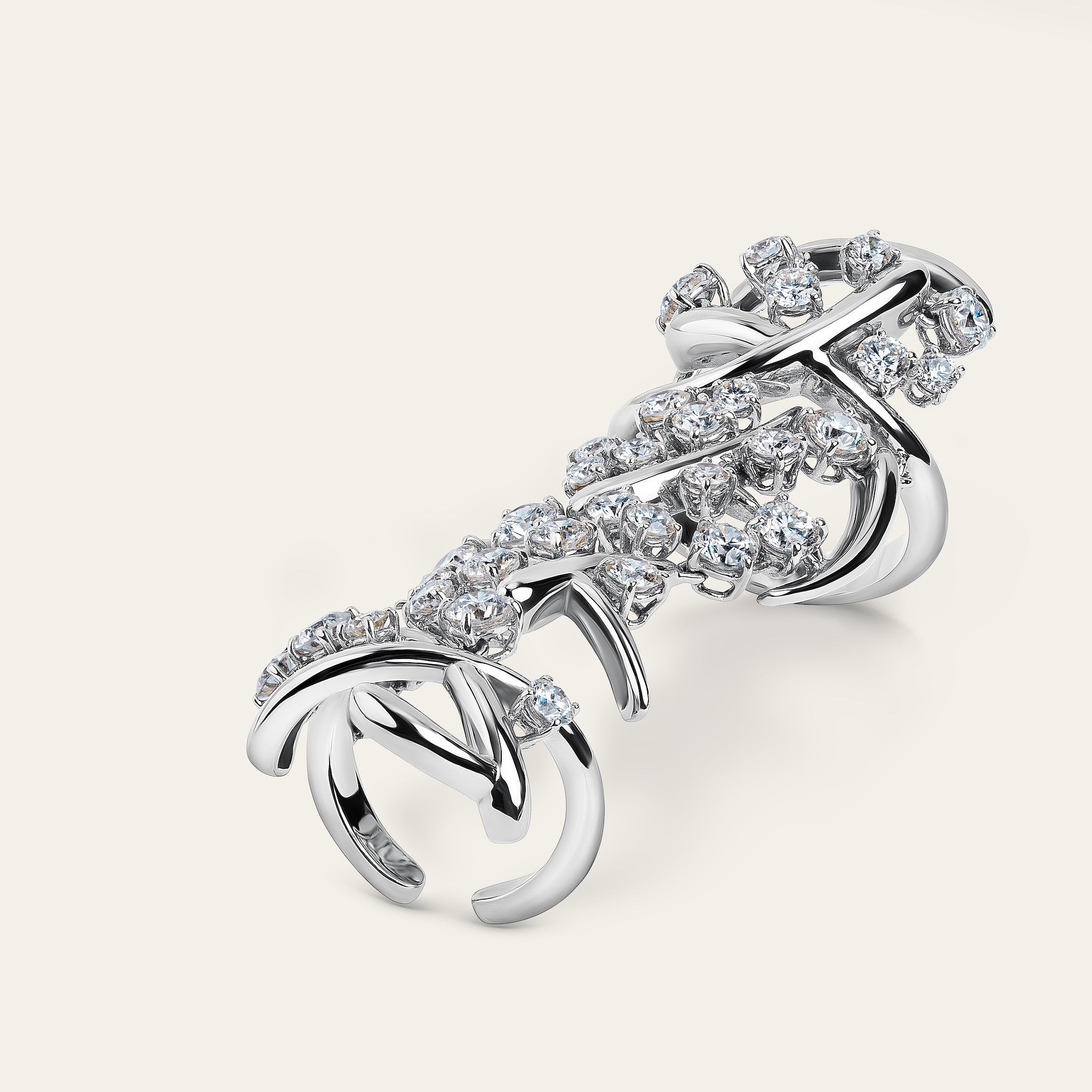 Carnivale Full Finger Diamond Ring