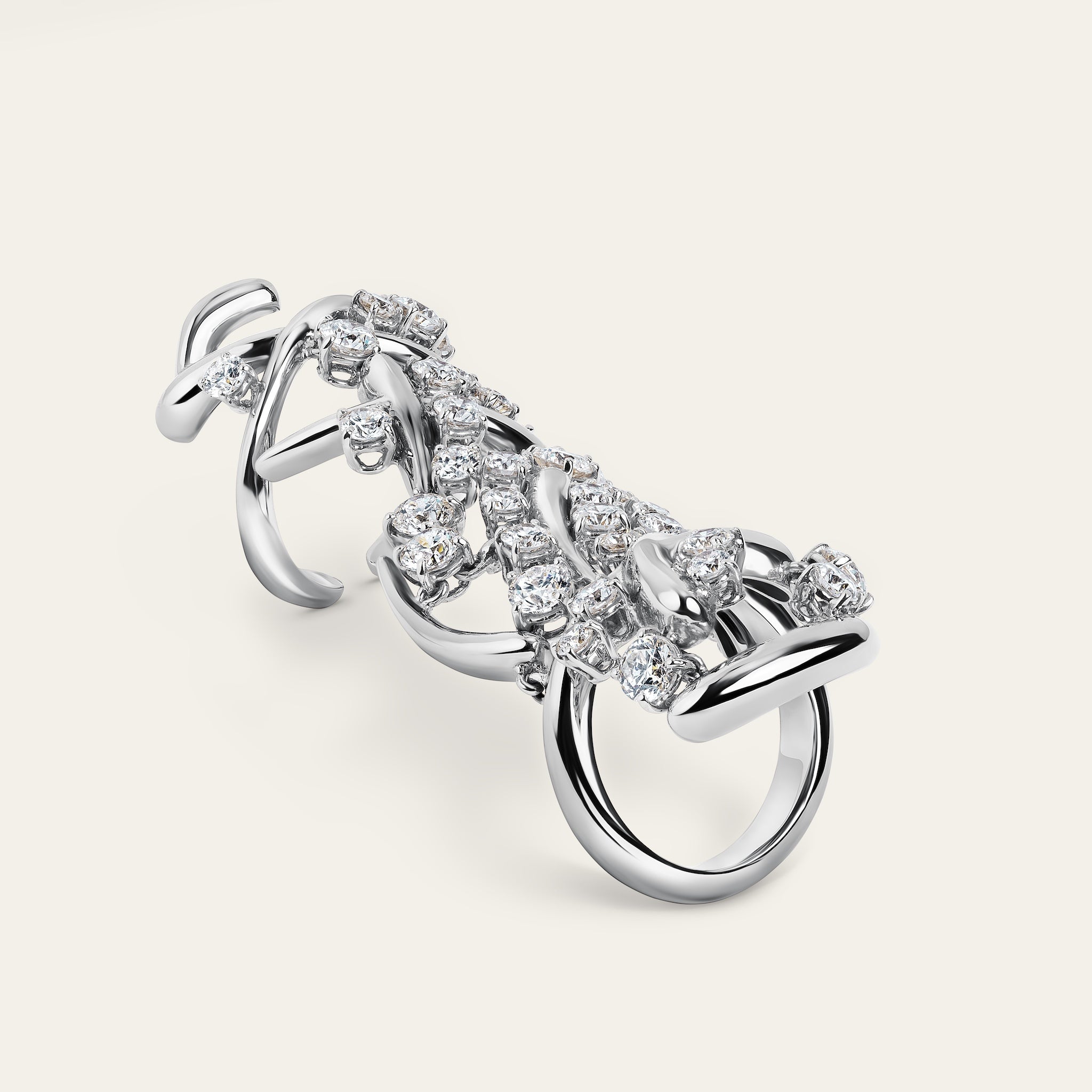 Carnivale Full Finger Diamond Ring