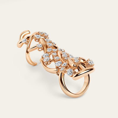Carnivale Full Finger Diamond Ring