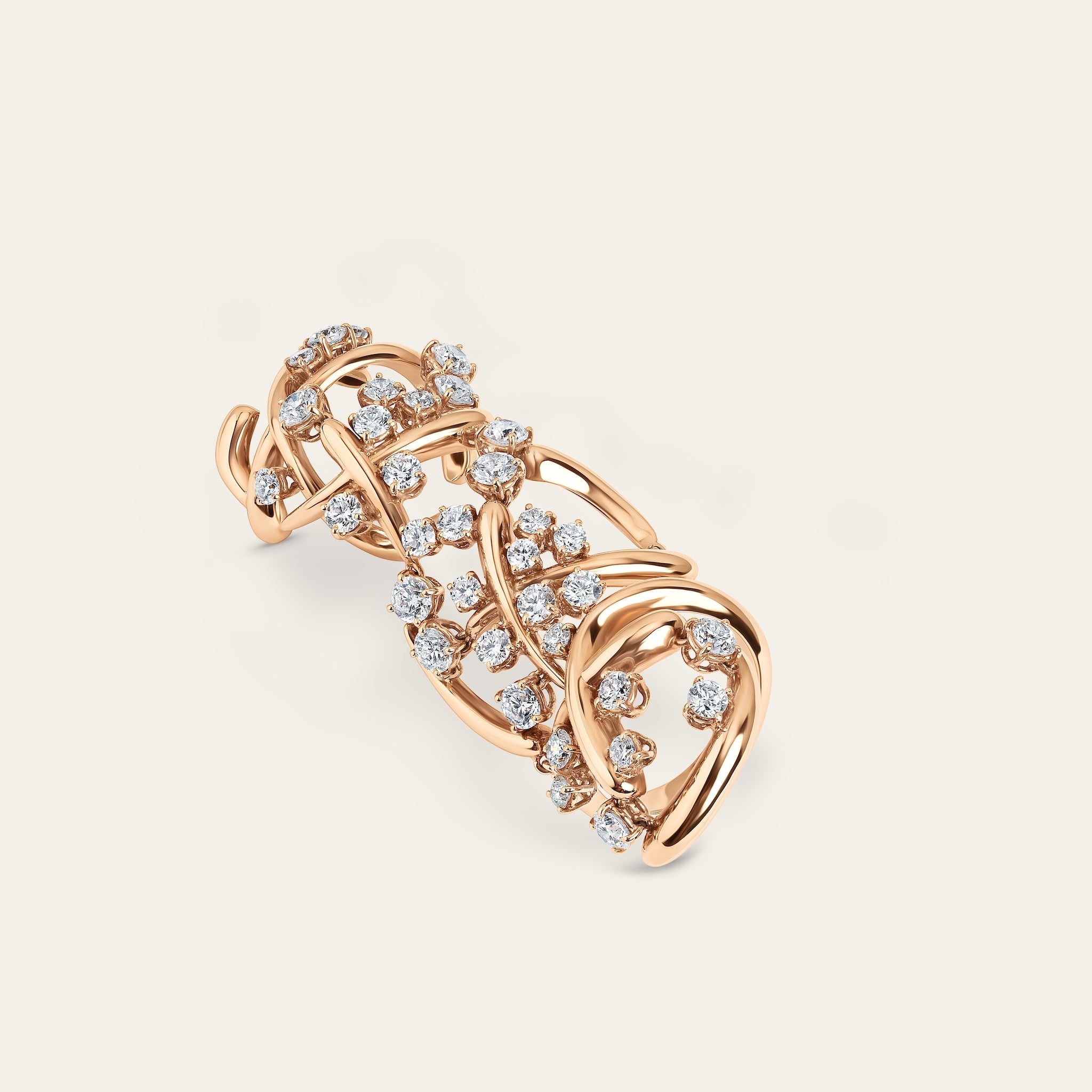 Carnivale Full Finger Diamond Ring
