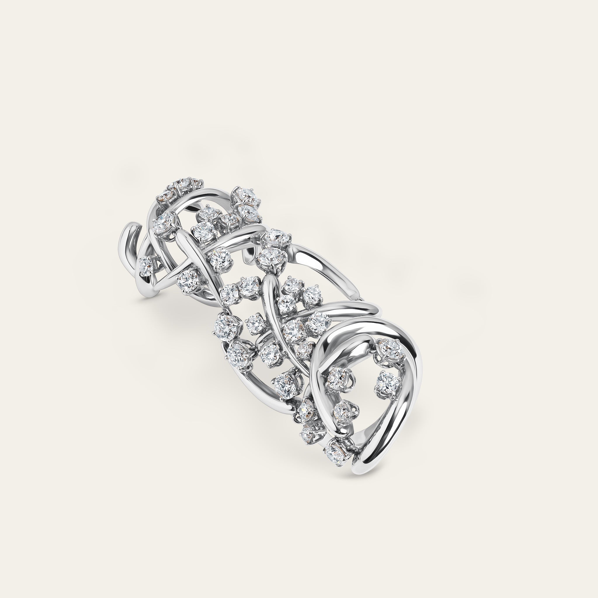 Carnivale Full Finger Diamond Ring