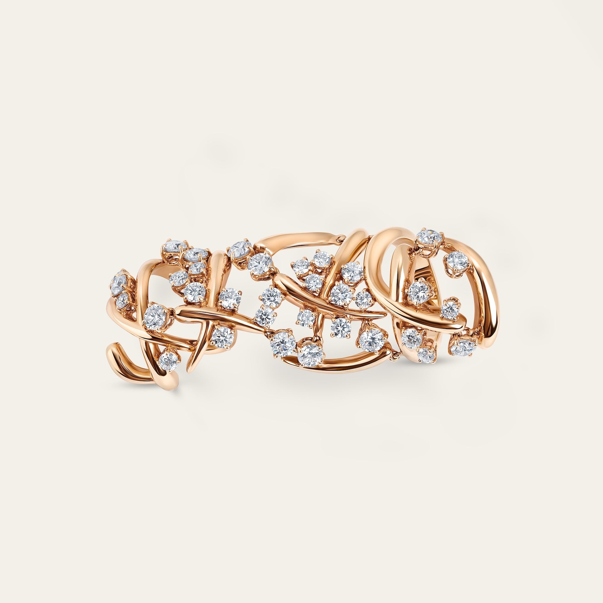 Carnivale Full Finger Diamond Ring
