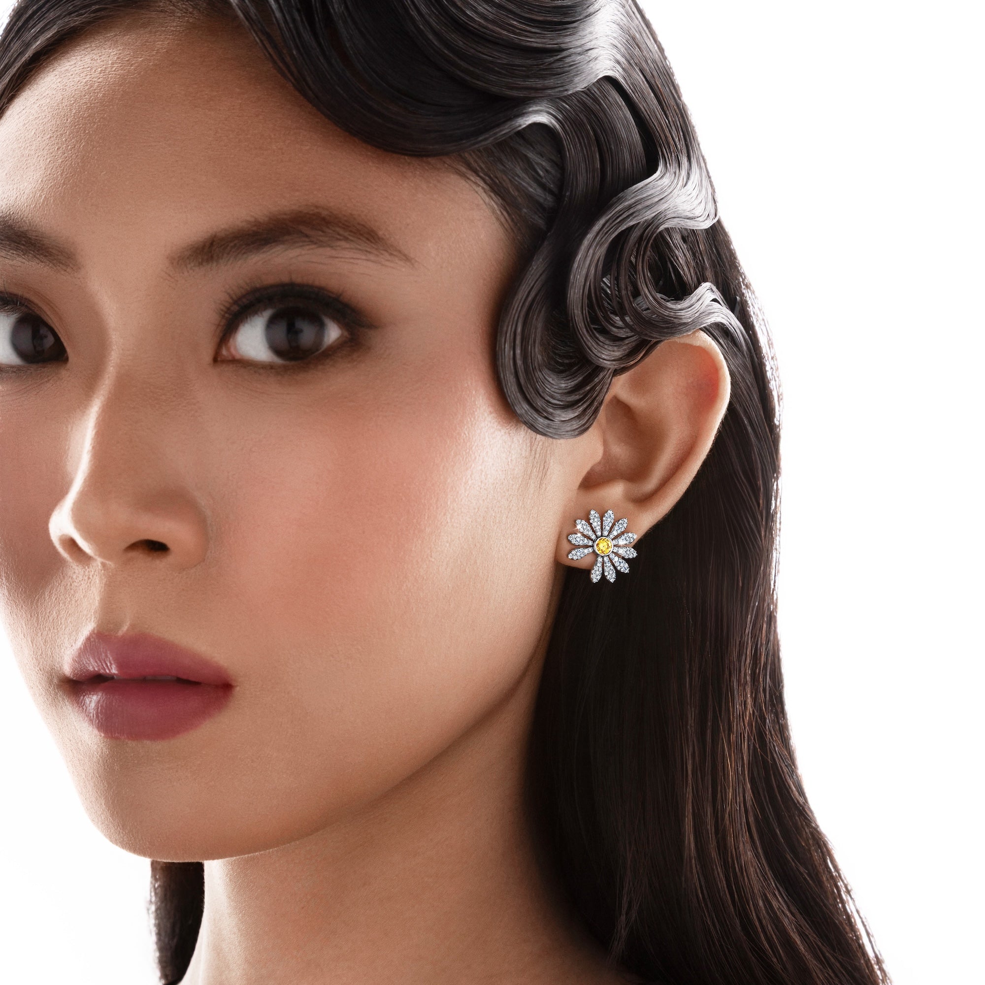 Jacob & Co. x PEACEMINUSONE Yellow Diamond and Pavé Earrings