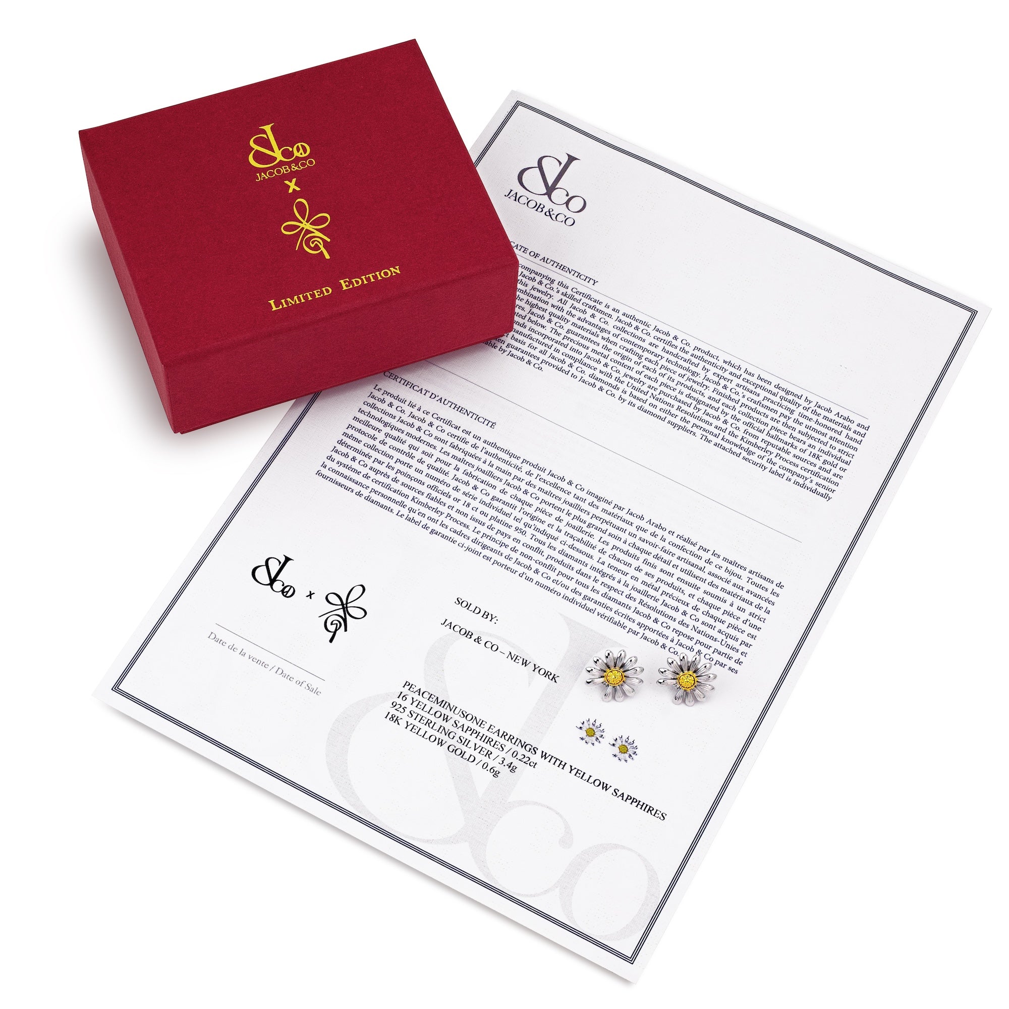 Jacob & Co. x PEACEMINUSONE Earrings