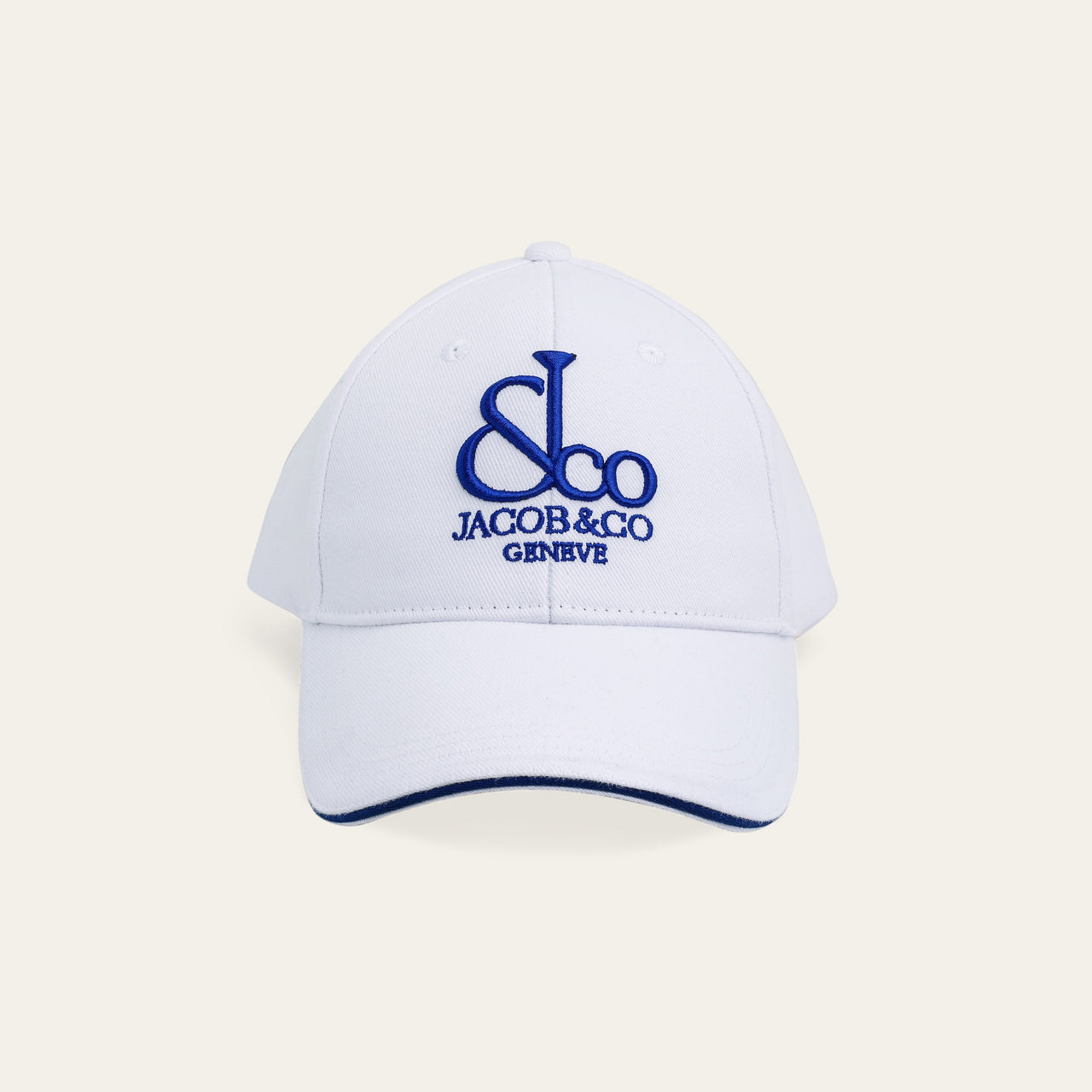 Jacob & Co. White Logo Cap