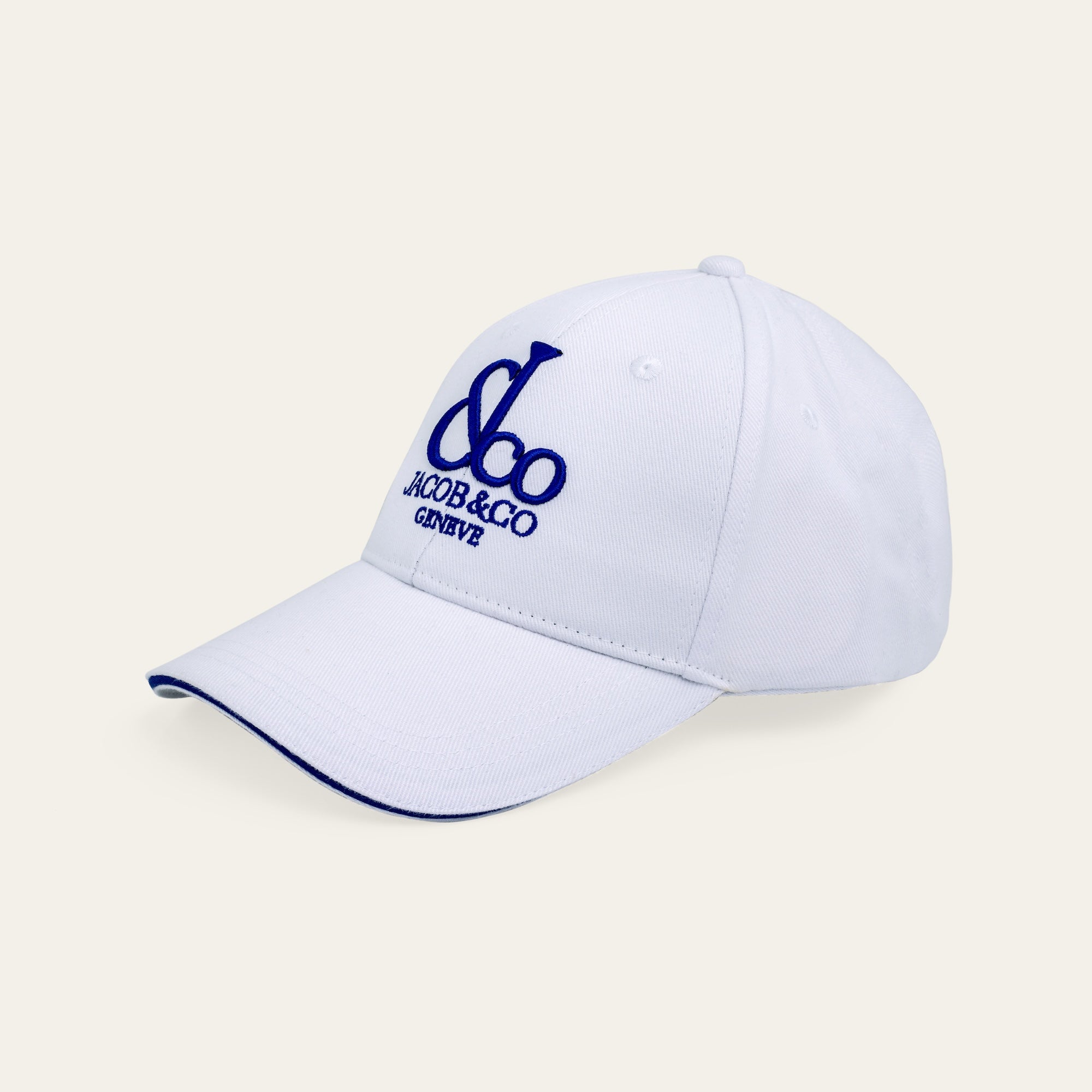 Jacob & Co. White Logo Cap