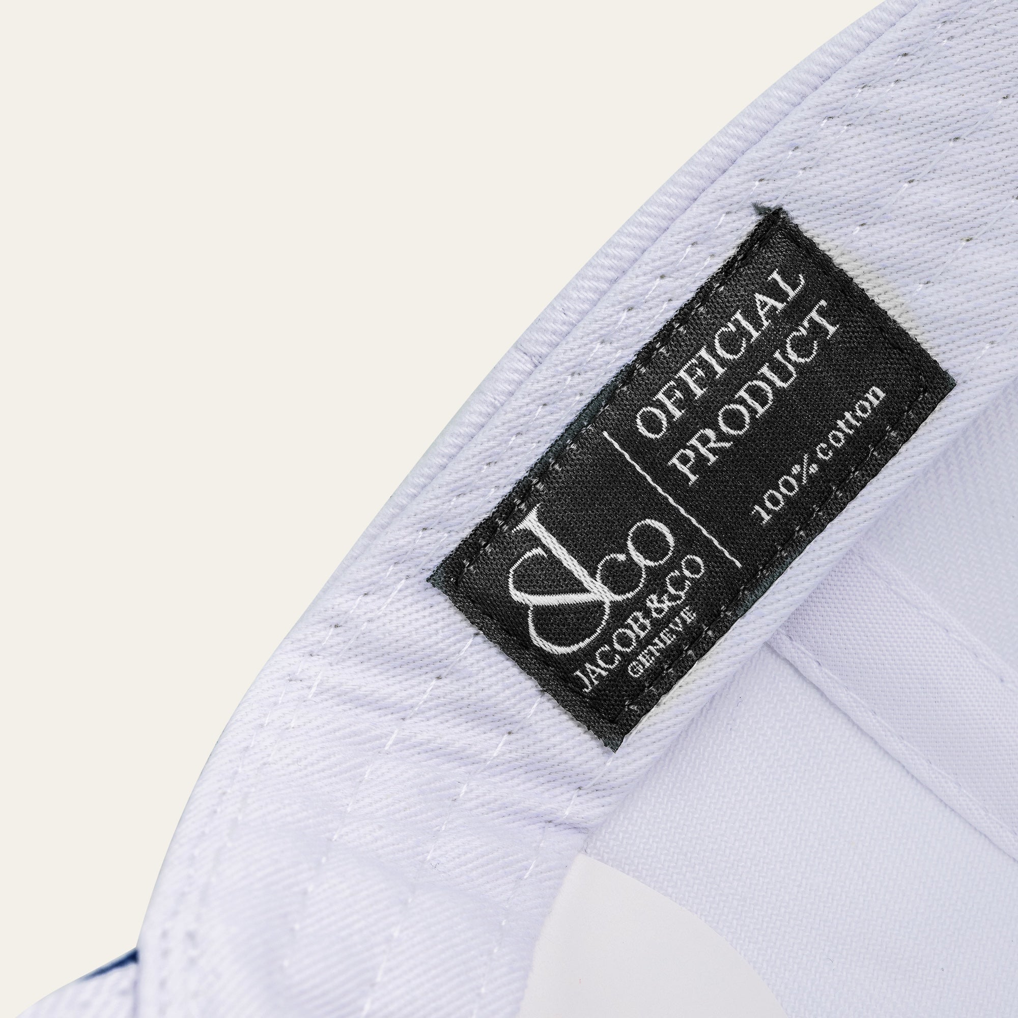 Jacob & Co. White Logo Cap