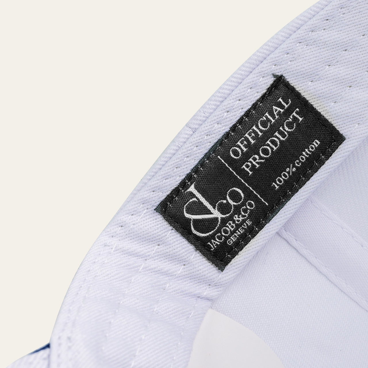 Jacob & Co. White Logo Cap