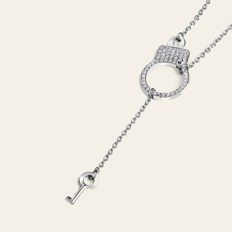 Love Lockdown Single Cuff Diamond Pendant