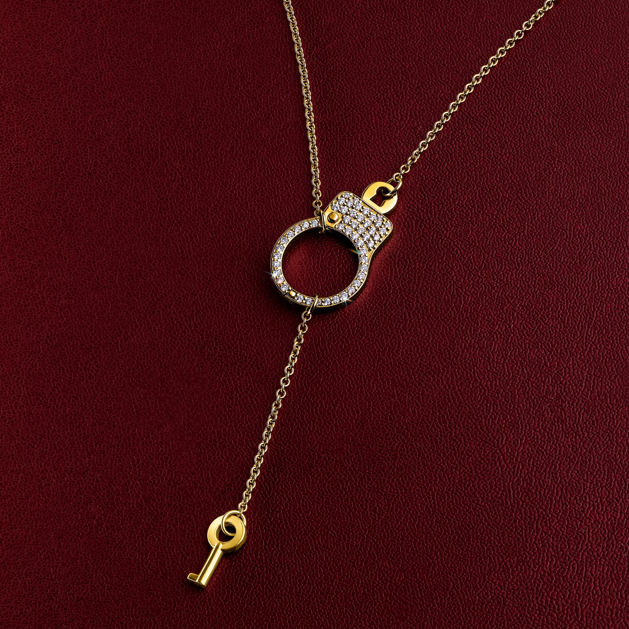 Love Lockdown Single Cuff Diamond Pendant
