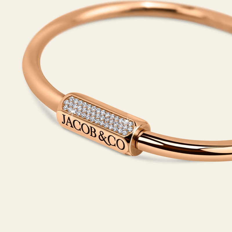 Carabin Lock Diamond Bracelet_Rose Gold_2