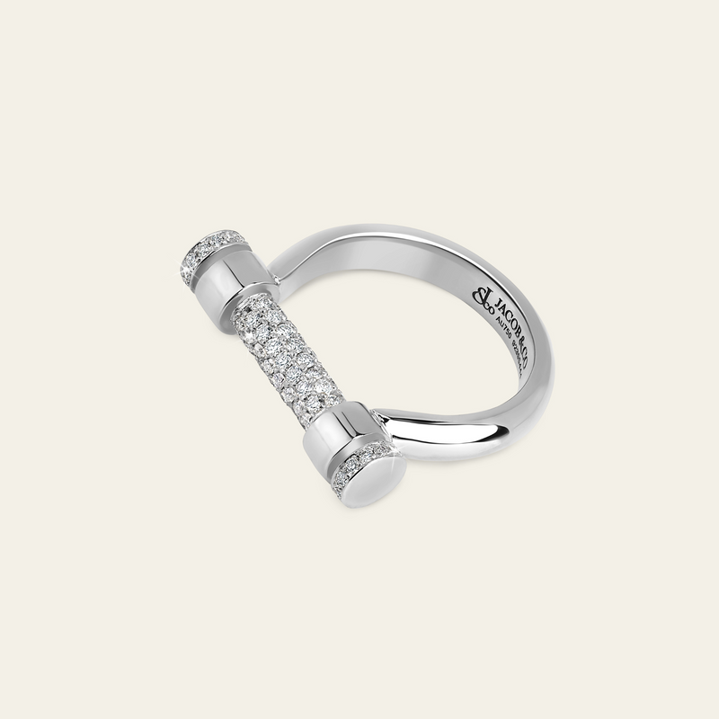 Estribo Ring_White Gold_White Diamonds_3