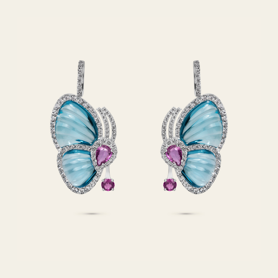 Papillon Earrings_White Gold_White Diamonds_1