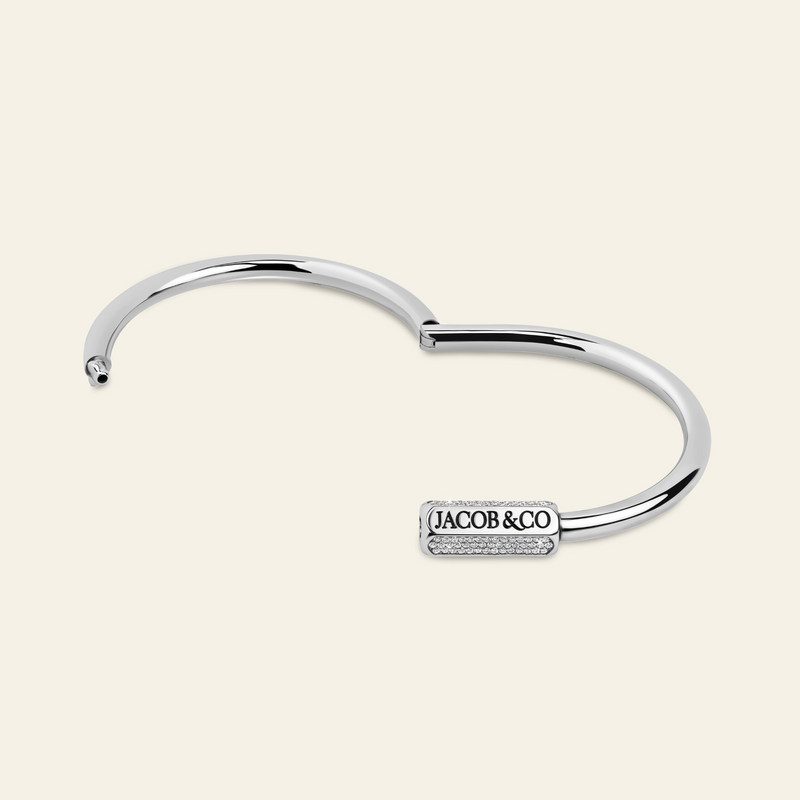 Carabin Lock Diamond Bracelet_White Gold_3