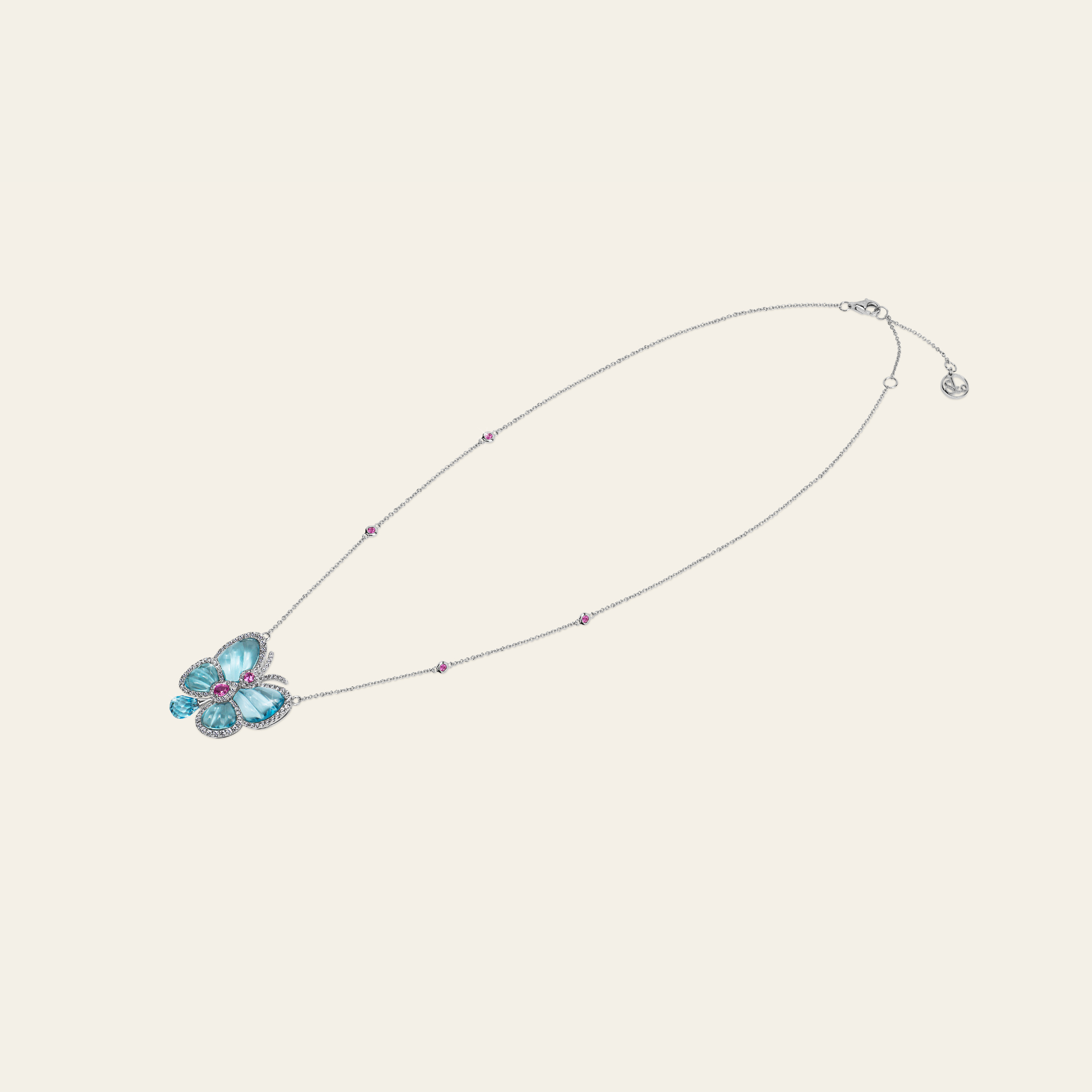 Papillon Pendant_White Gold_White Diamonds_3