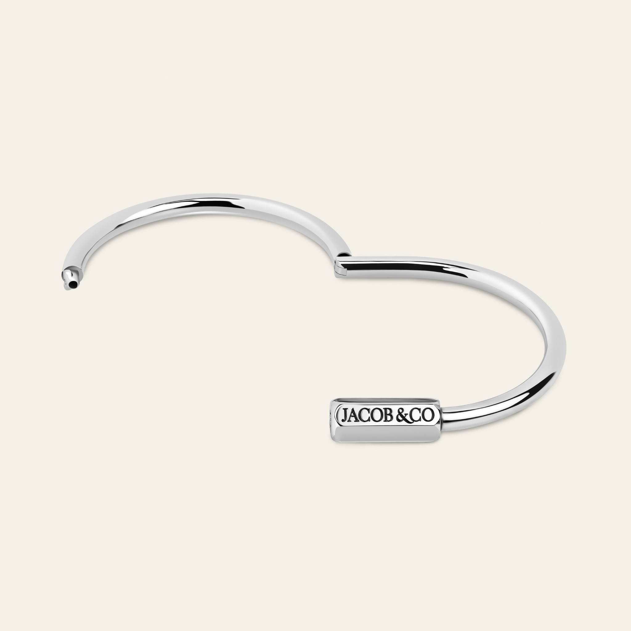 Carabin Lock Bracelet_White Gold_3