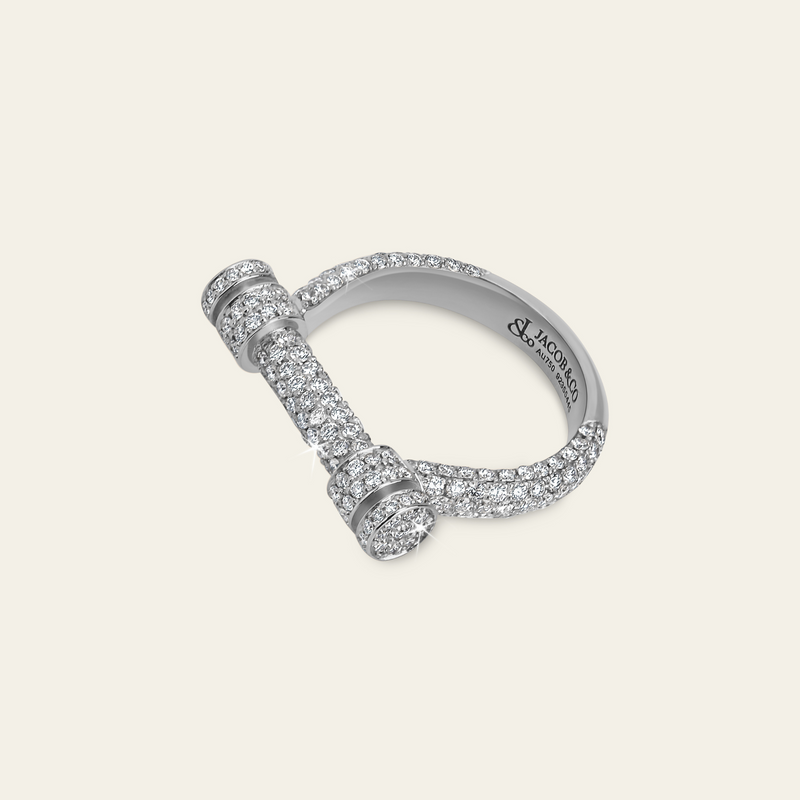 Estribo Ring_White Gold_White Diamonds_4