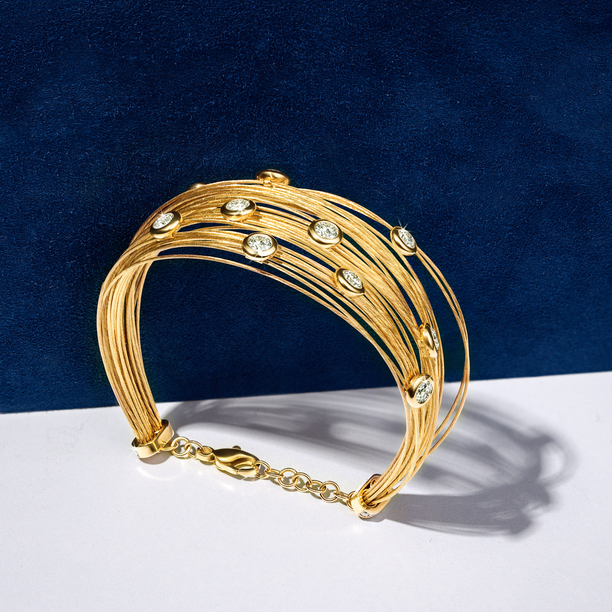 Spread the Love Bracelet_Yellow Gold_White Diamonds_4