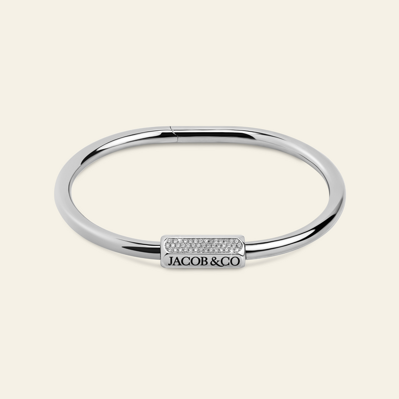 Carabin Lock Diamond Bracelet_White Gold_1