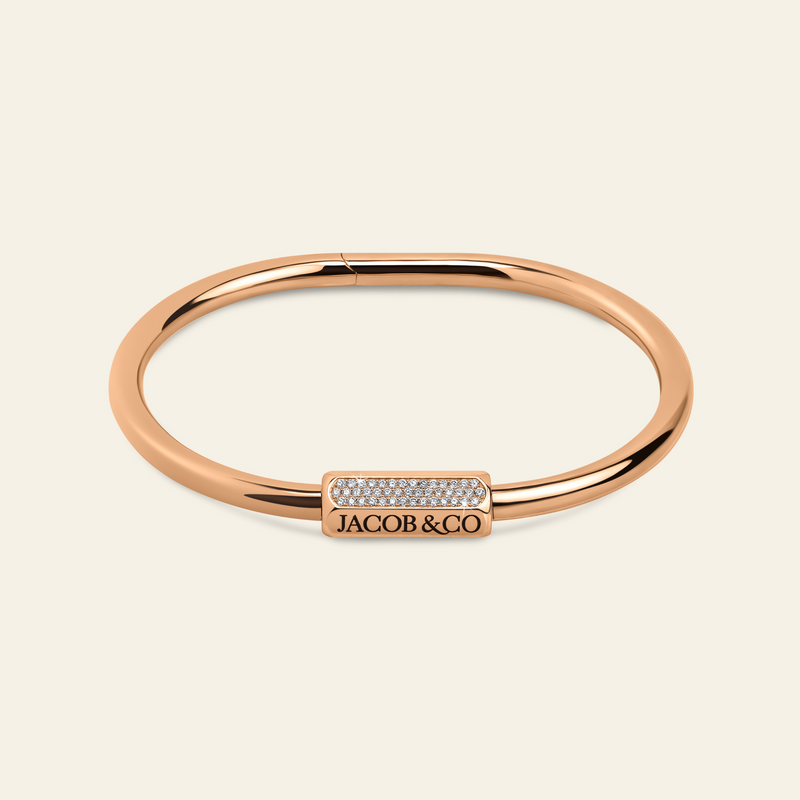 Carabin Lock Diamond Bracelet_Rose Gold_1