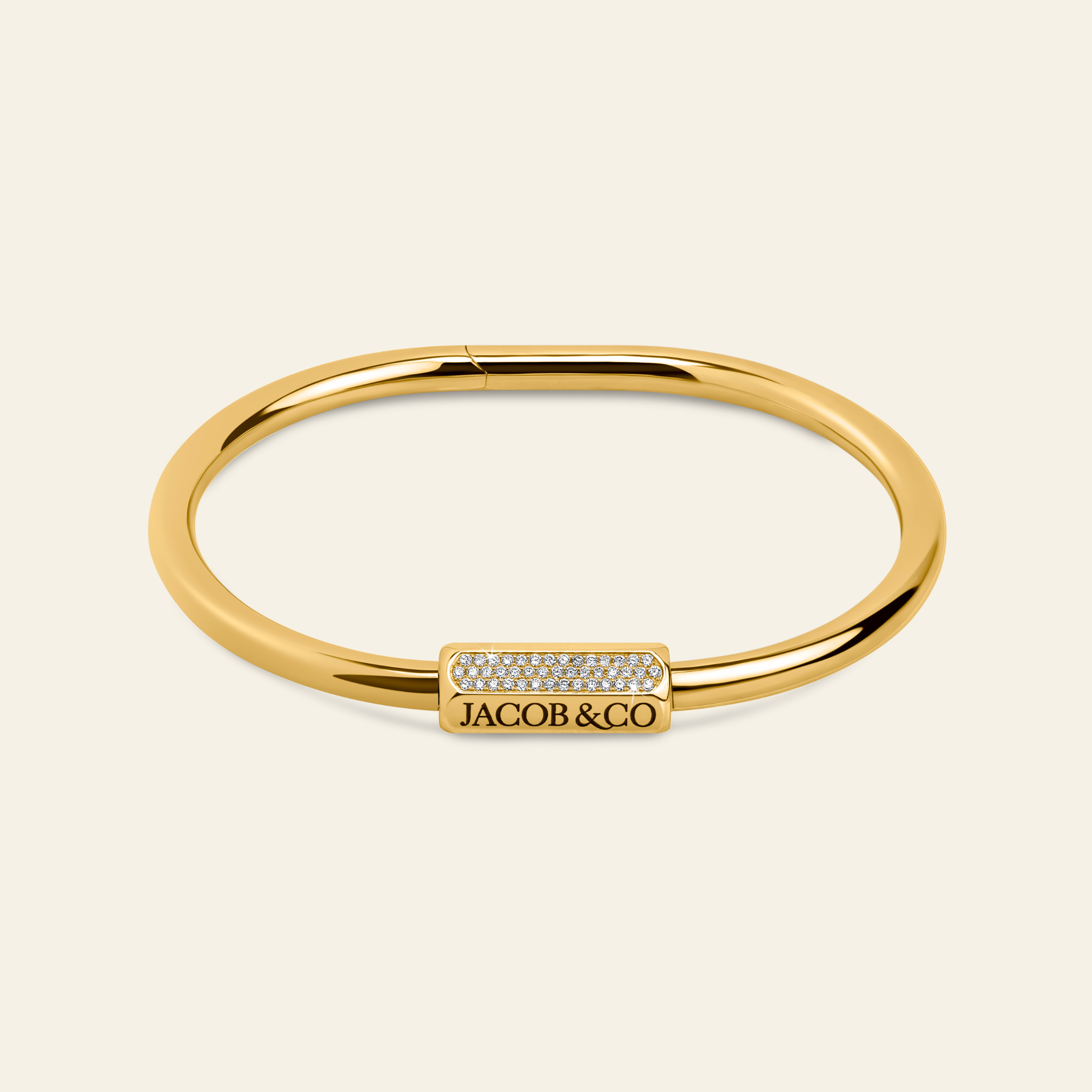 Carabin Lock Diamond Bracelet_Yellow Gold_1