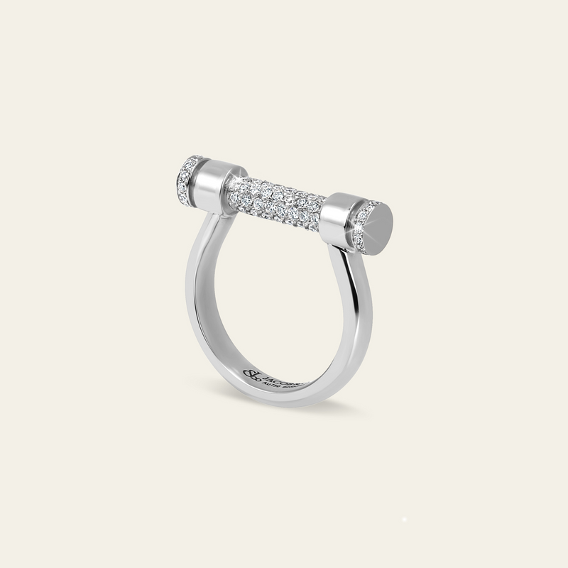 Estribo Ring_White Gold_White Diamonds_1