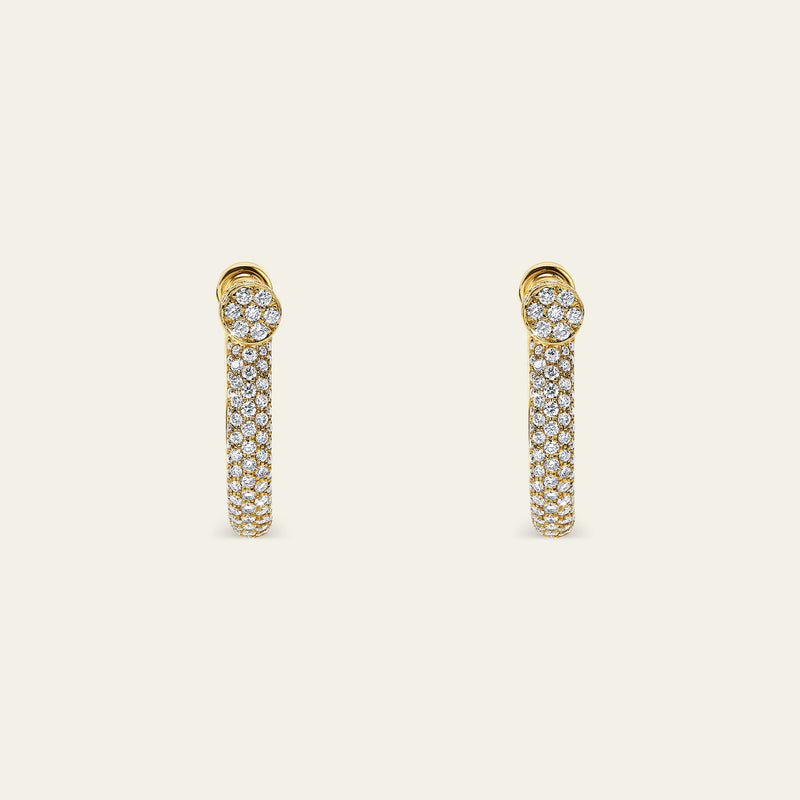 Estribo Earrings_Yellow Gold_White Diamonds_3