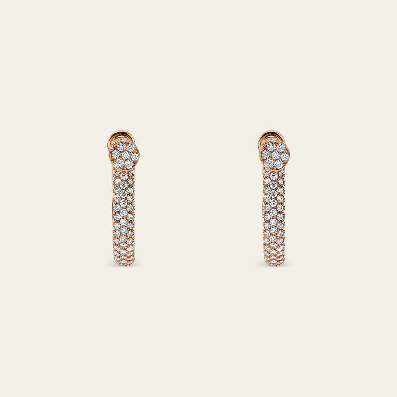 Estribo Earrings_Rose Gold_White Diamonds_3
