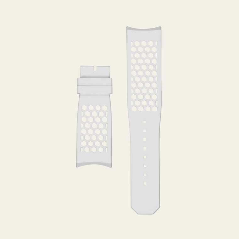 White Epic X Honeycomb Strap - L