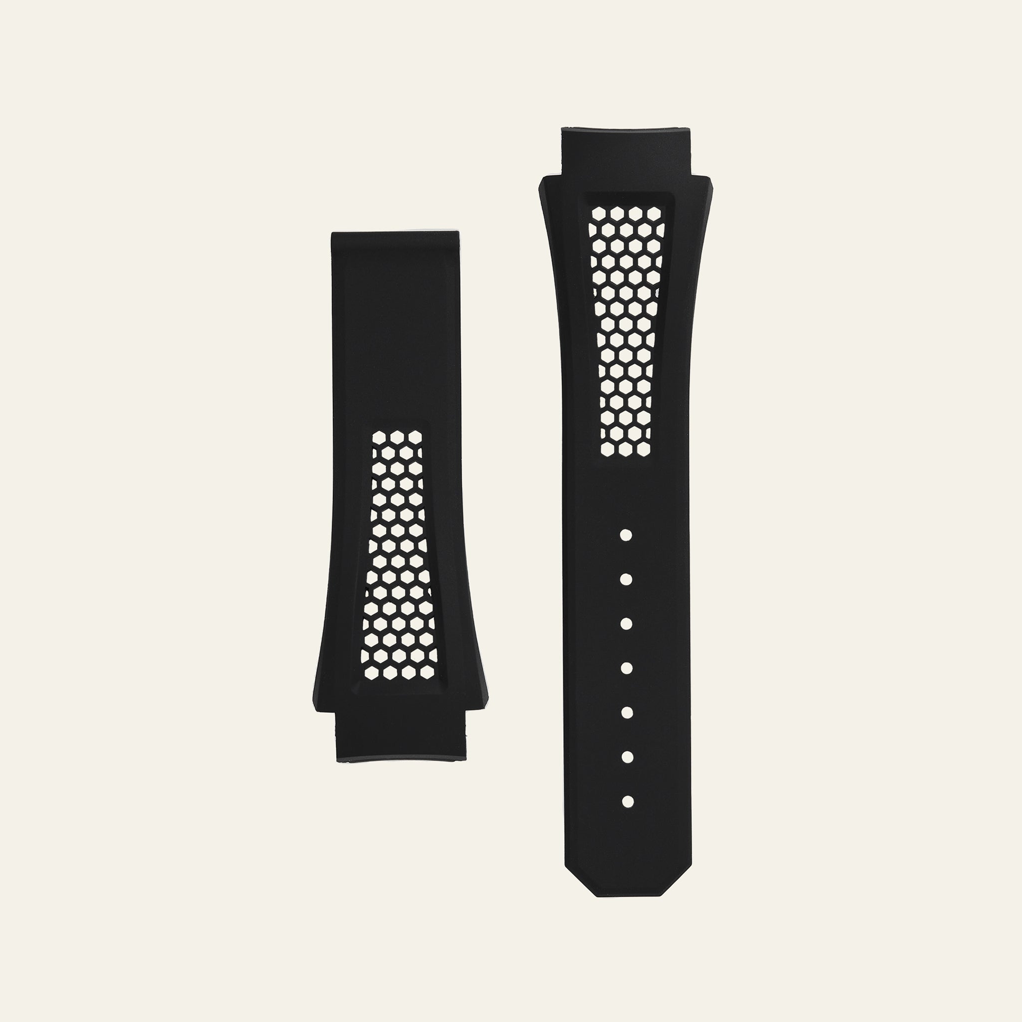 Black Epic X Chrono 44mm Honeycomb Strap - M