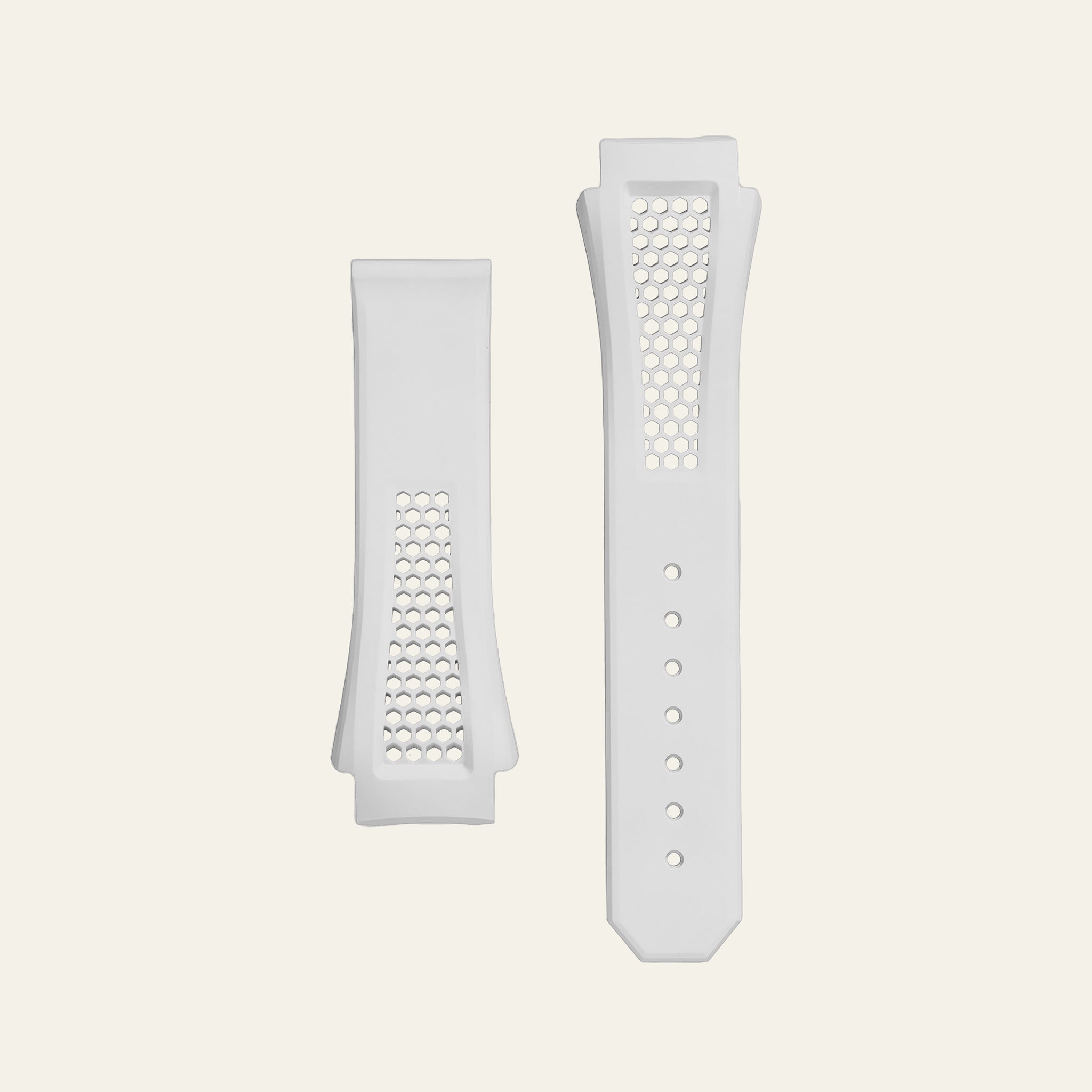 White Epic X Chrono 44mm Honeycomb Strap - M