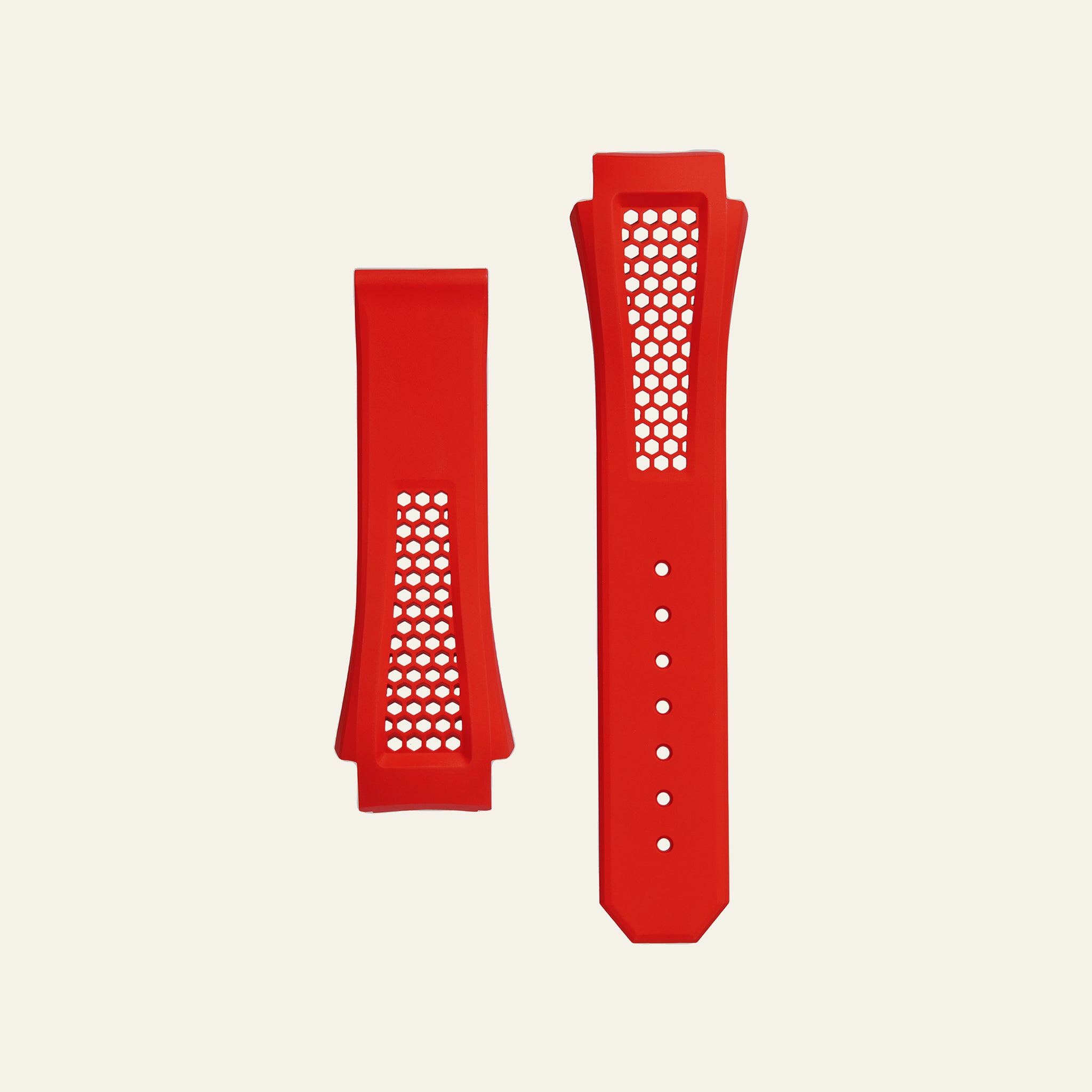 Red Epic X Chrono 44mm Honeycomb Strap - S