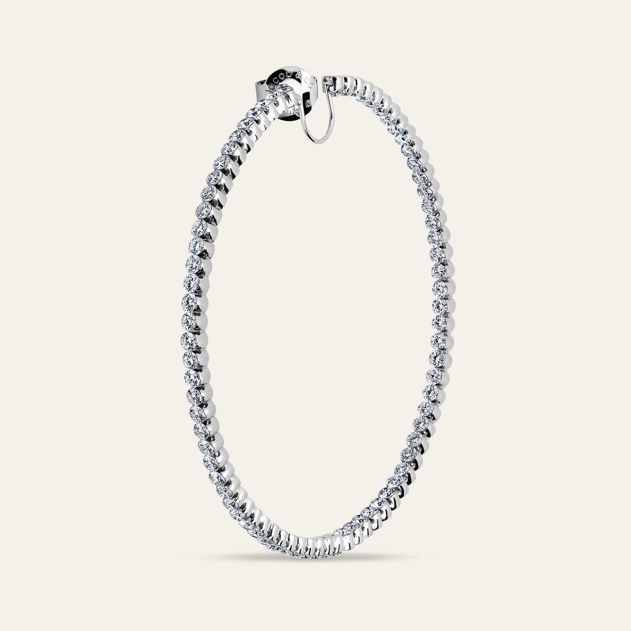 Inside Out Diamond Hoop Earrings