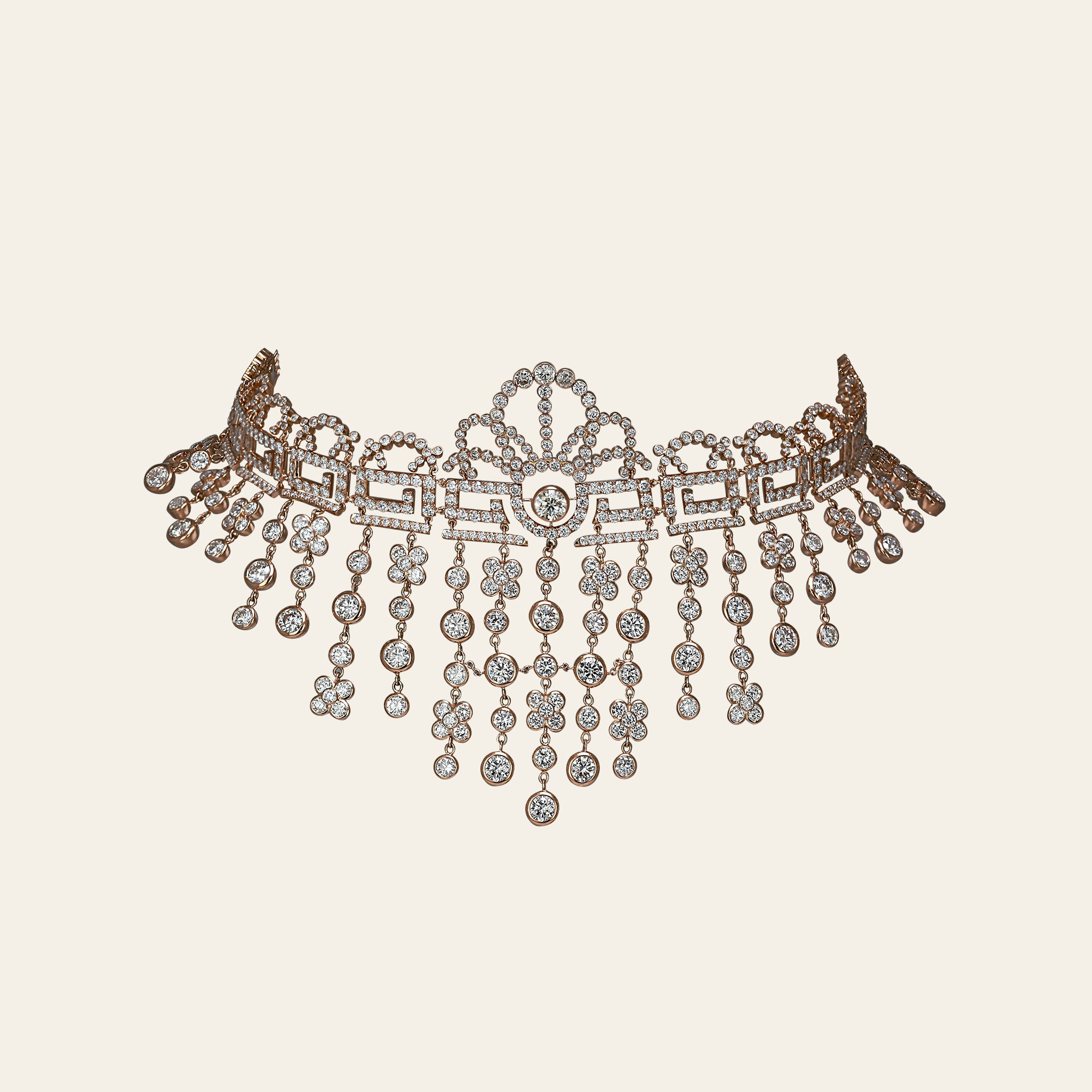 Jezebel Choker_Rose Gold_White Diamonds_1