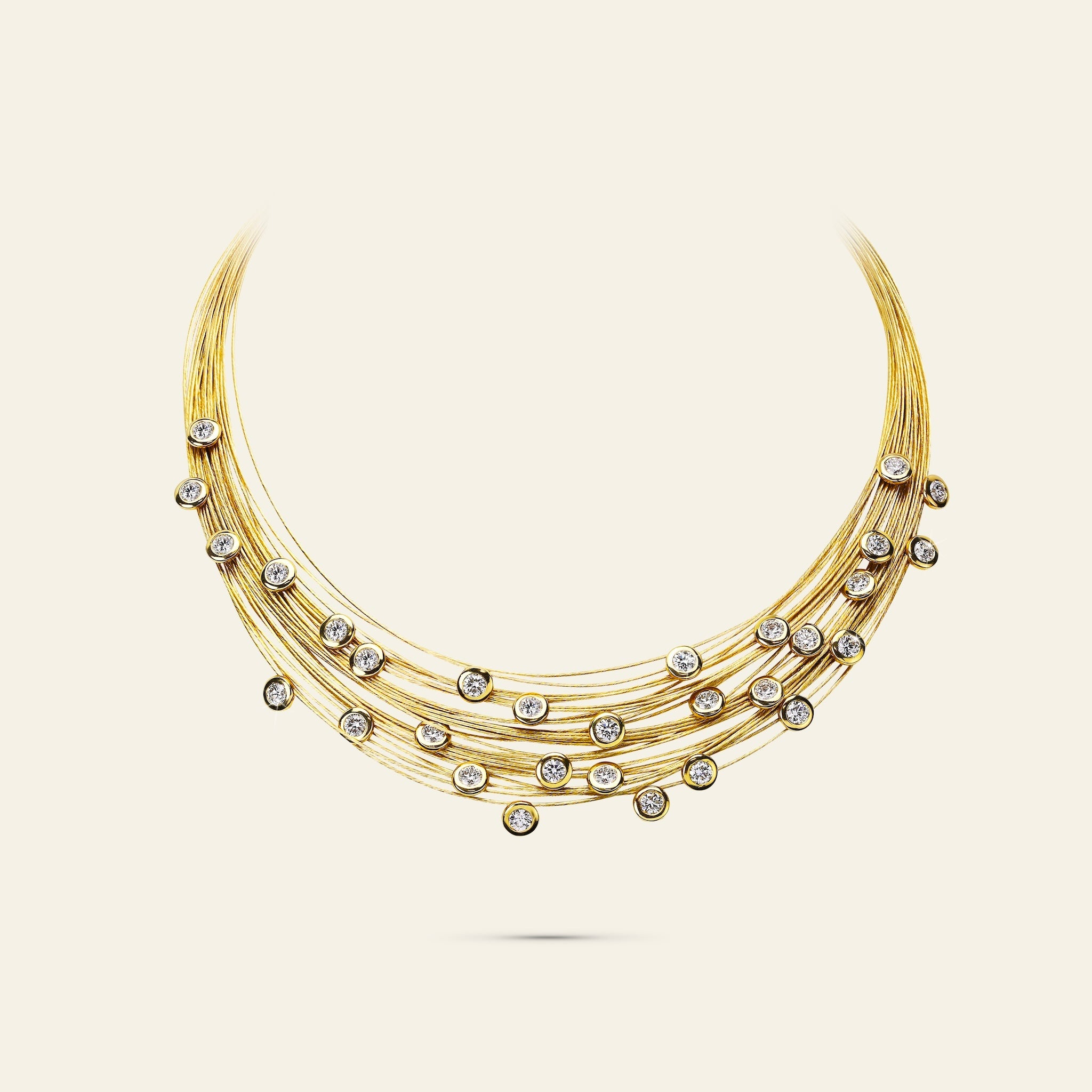 Spread the Love Necklace_Yellow Gold_White Diamonds_1