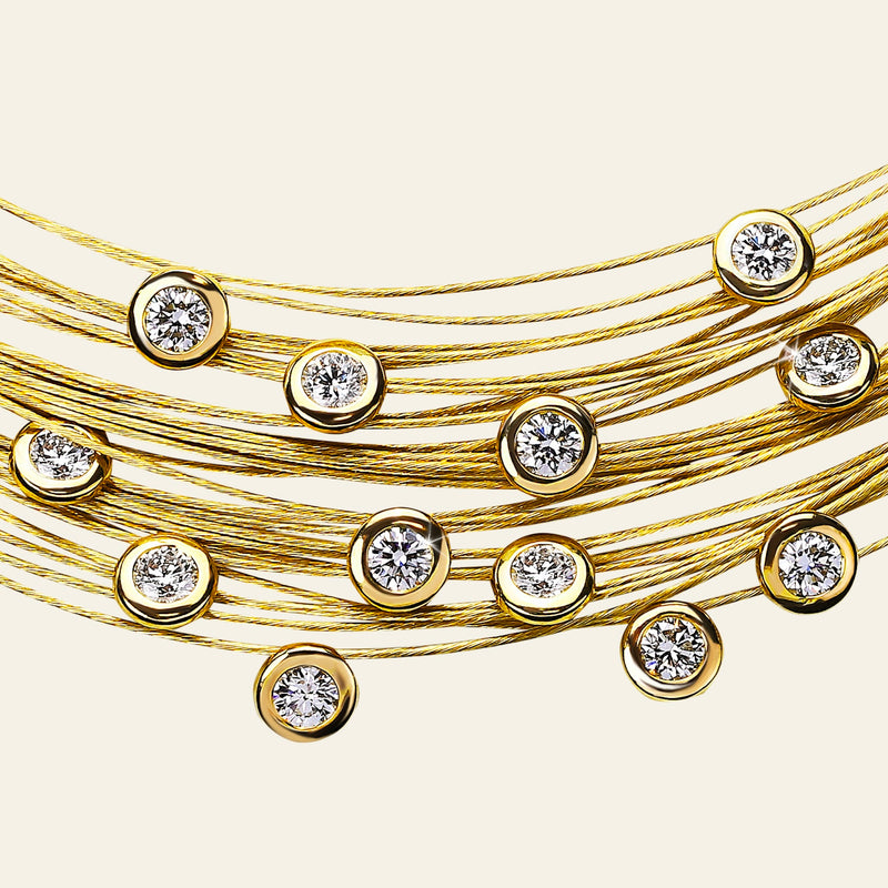 Spread the Love Necklace_Yellow Gold_White Diamonds_3